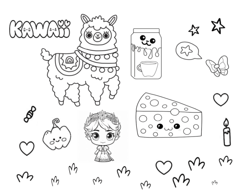 Dibujos Kawaii Para Colorear PEPE LT