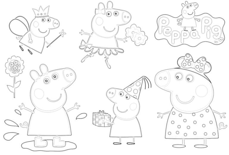 Omalovánky Peppa pig PEPE LT