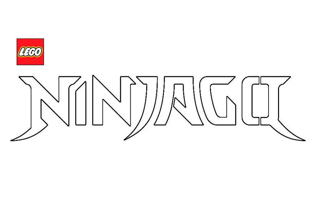 Ninjago logo coloring