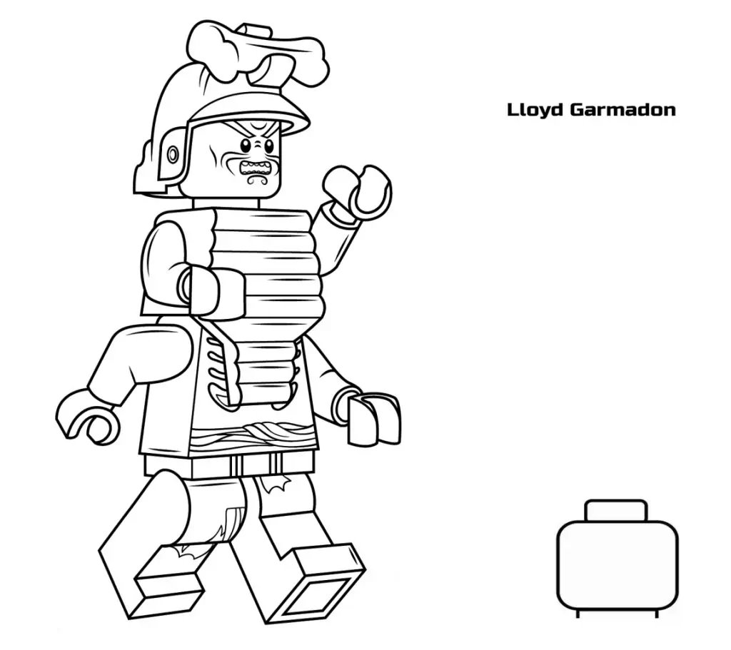 lloyd Garmadon ninjago coloring