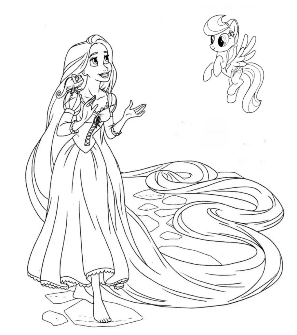 Rapunzel coloring