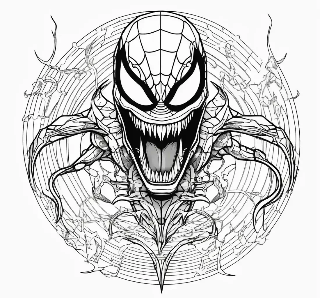 Venom amulet for coloring