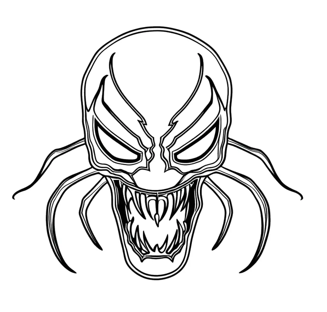 Venom head for coloring