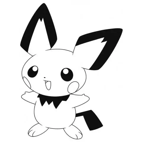 Pichu para colorear