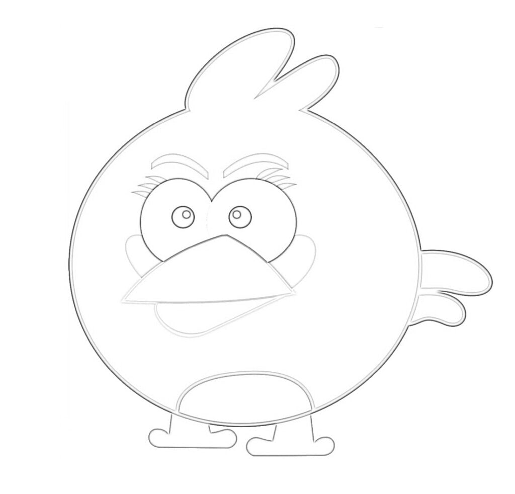 angry birds для розмальовки