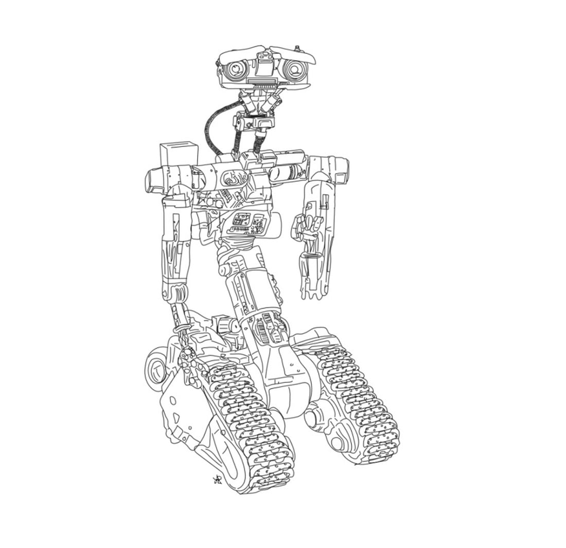 Чертеж робота. Робот Джонни 5 чертеж. Робот механизм раскраска. Раскраска чертеж робота. Чертеж робота для распечатывания.