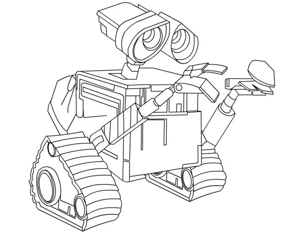 روبوت Wall-e للتلوين