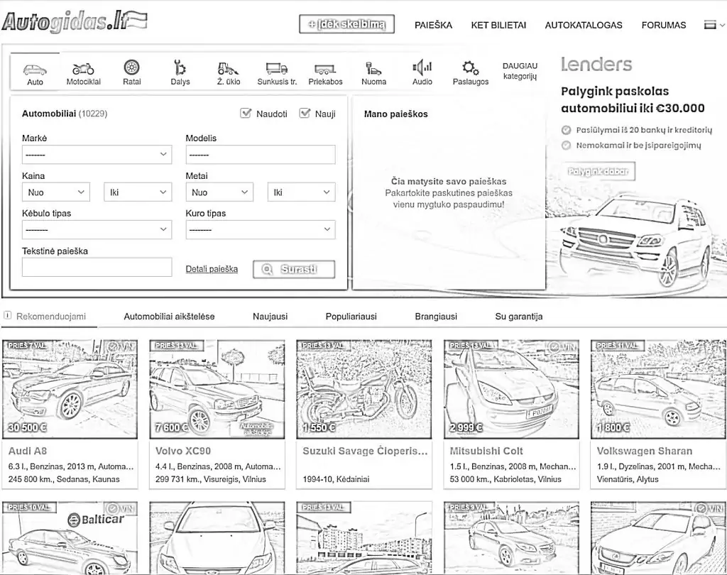 Autoguide Ausmalbilder der Website www