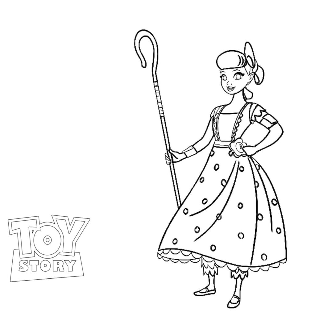 Toy Story Bo Peep litasíða