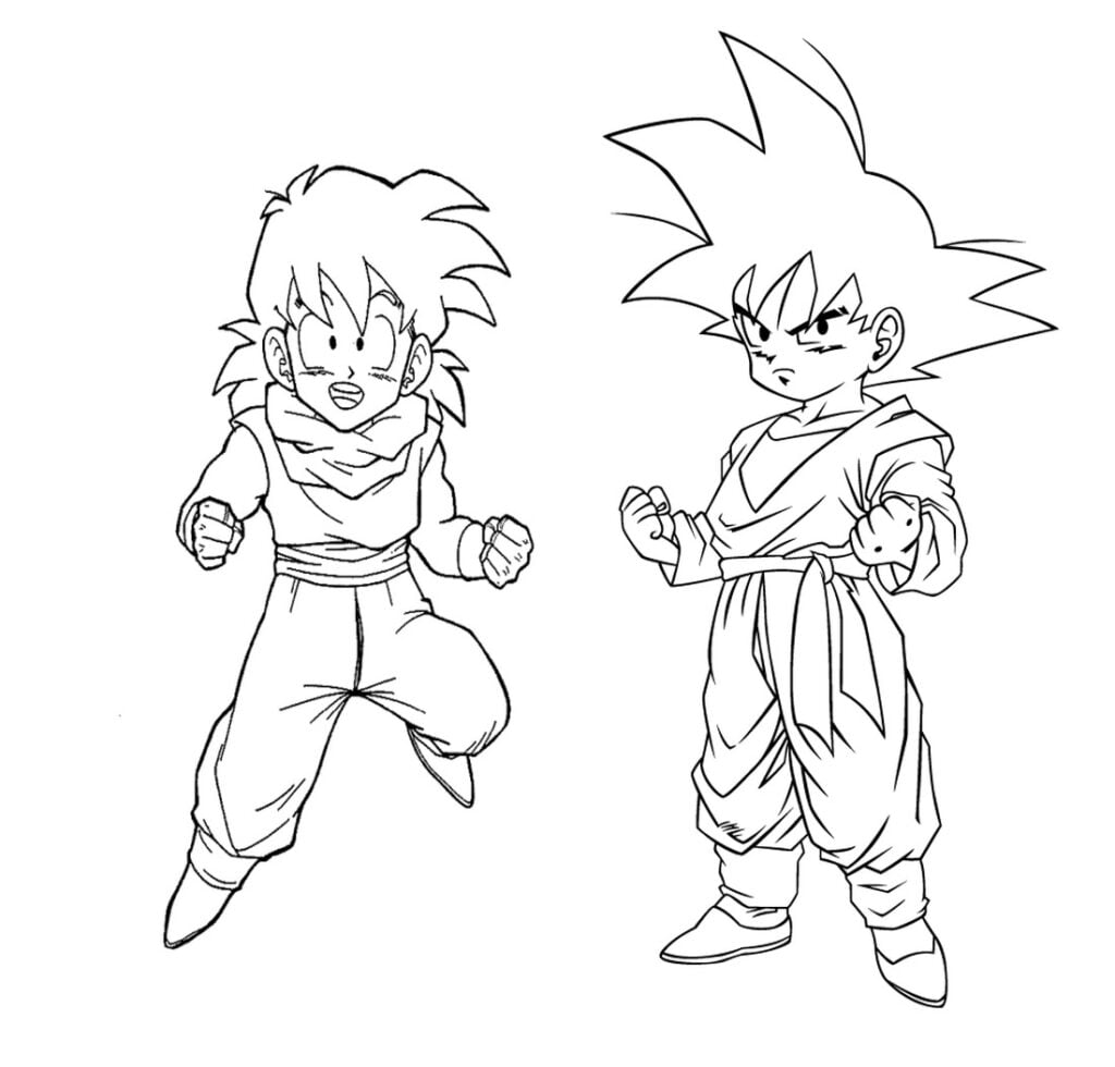 Ausmalbilder Dragon Ball Z 80  Goku desenho, Páginas para colorir, Desenhos  swag