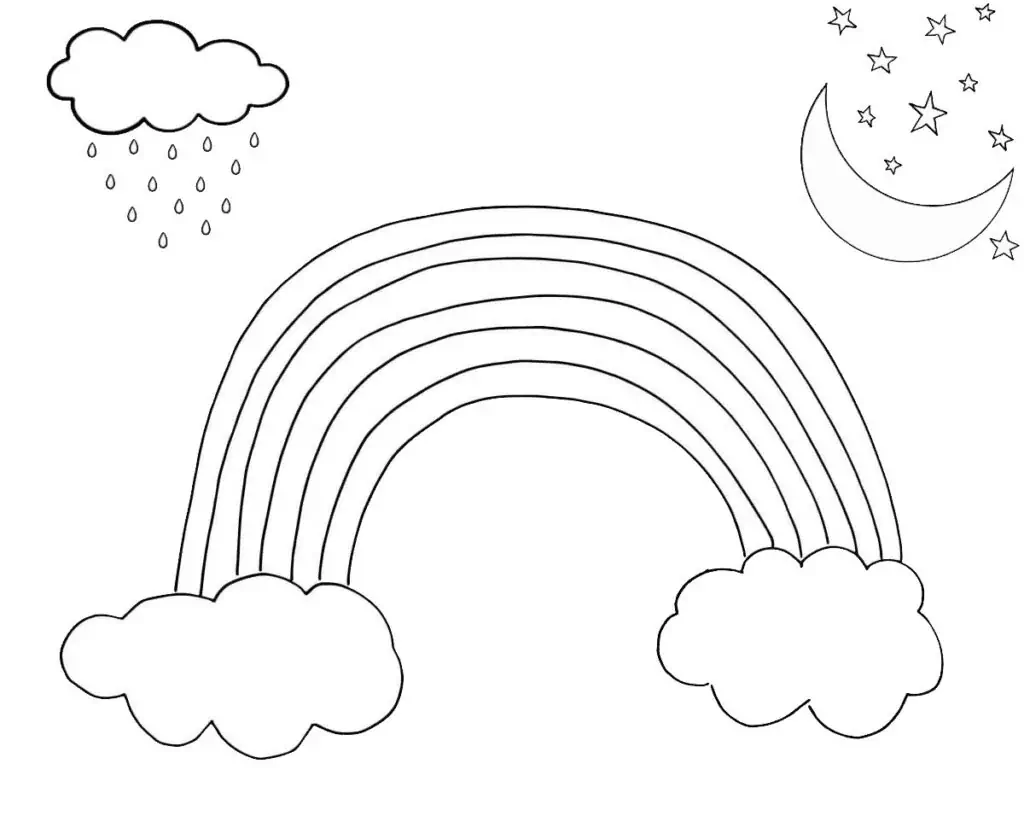 Regenbogen- und Mondfärbung