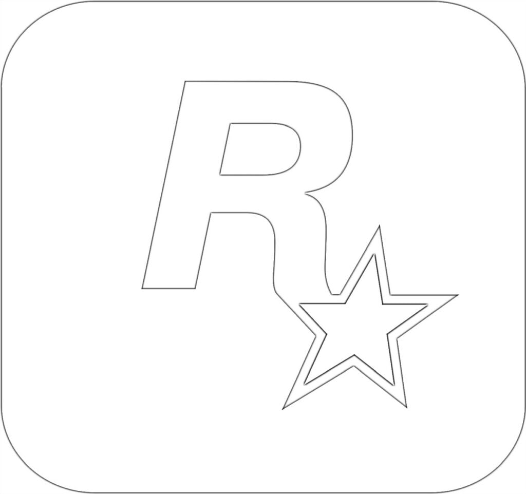 Logo RockStar do kolorowania