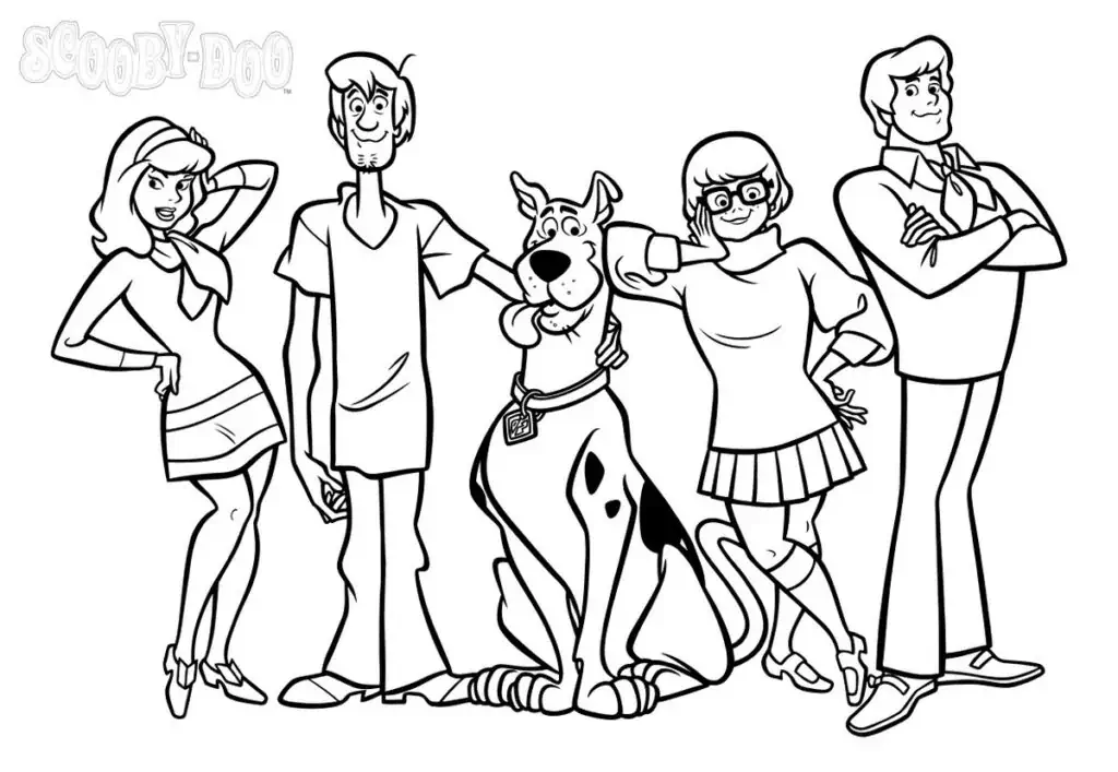 Scooby doo arkadaşlar boyama