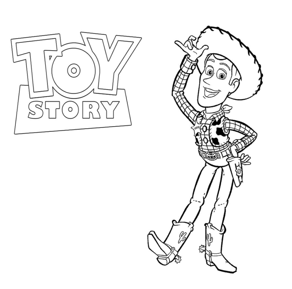 Wuddy Toy Story til að lita