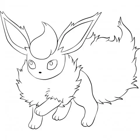 Coloración Flareon