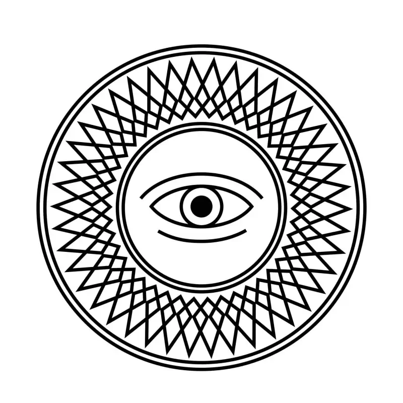 Symbol mandala eye