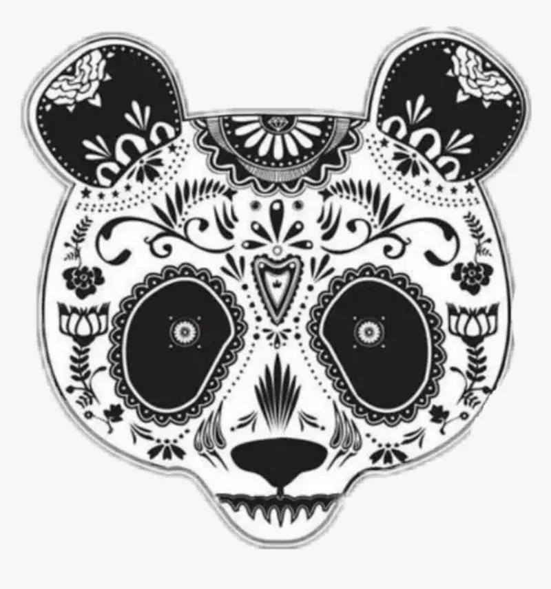 panda mandala värvimiseks