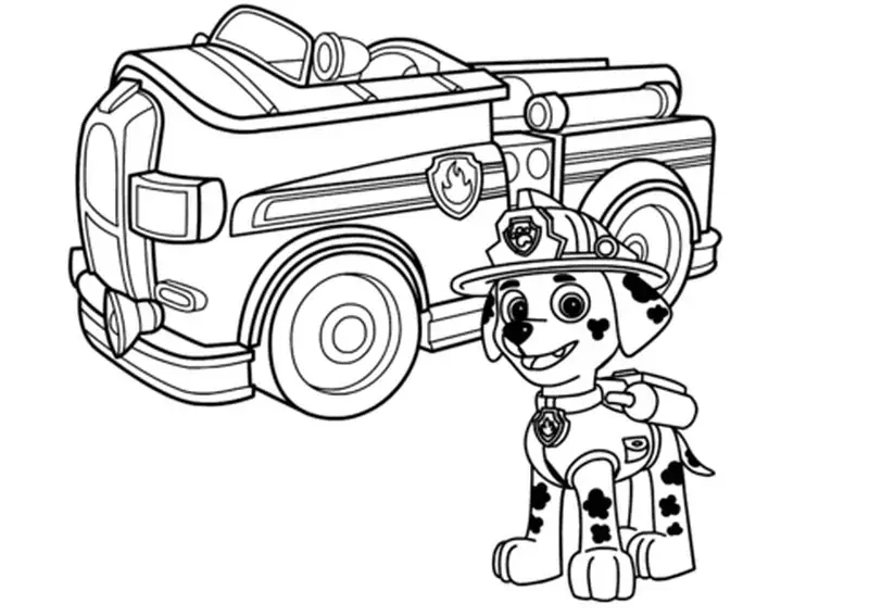 Omaľovánka Pawpatrol