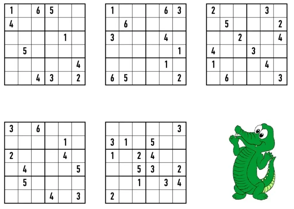 Krokodill Sudoku mäng