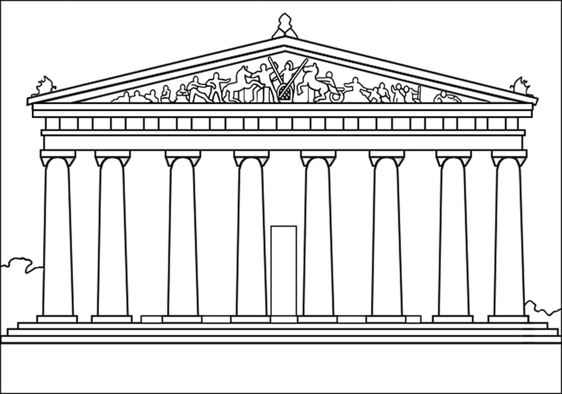 Древняя греция рисунки. Храм Афины Парфенон черно белый. Храм Парфенон в Греции нарисовать. Храмы древней Греции рисунки Парфенон. Греческий храм Парфенон в карандаше.
