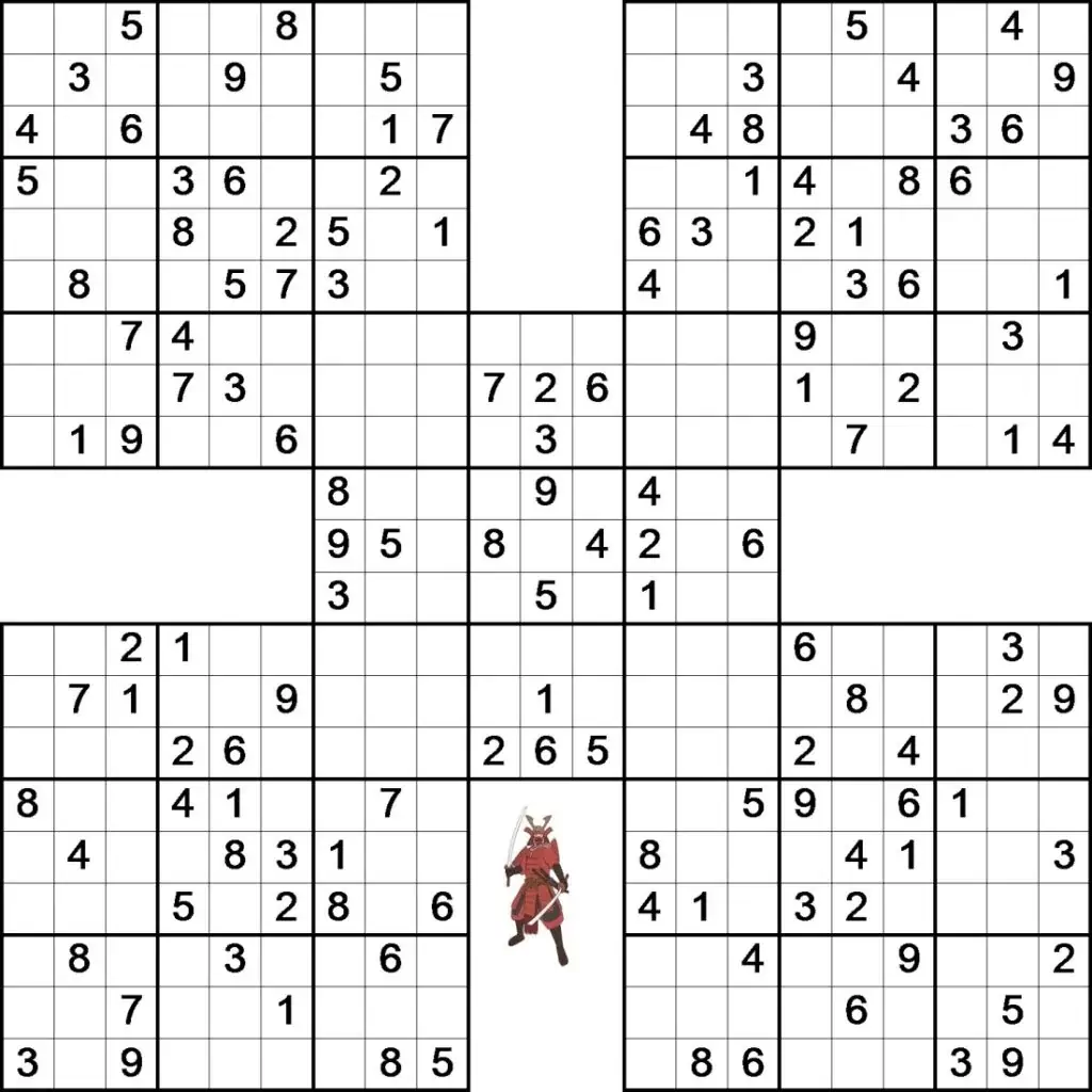 Samurai sudoku