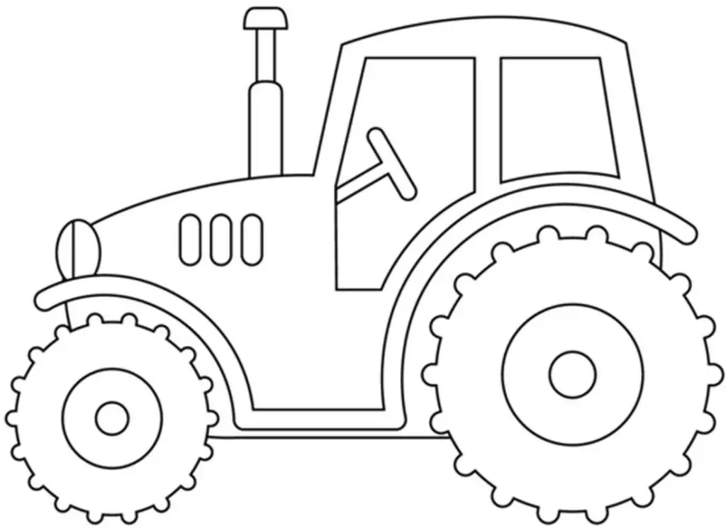 трактор для розмальовки