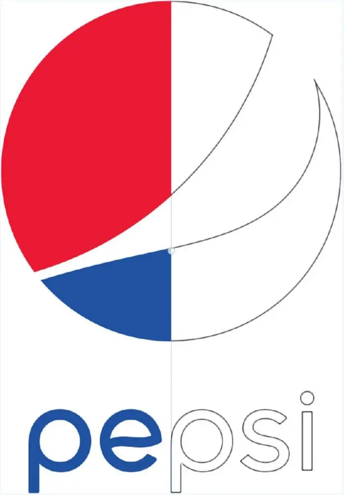 Logo Pepsi untuk mewarnai