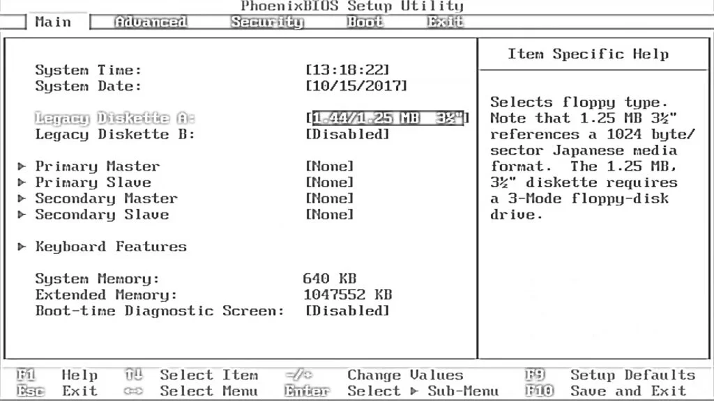 Phoenik BIOS bojanke