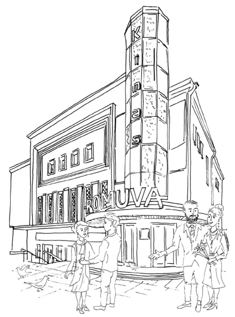 Kaunas Cinema "Romuva" la culoare