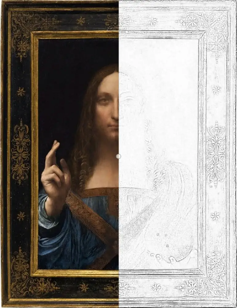 Gambar Salvador Mundi Da Vinci untuk mewarnai