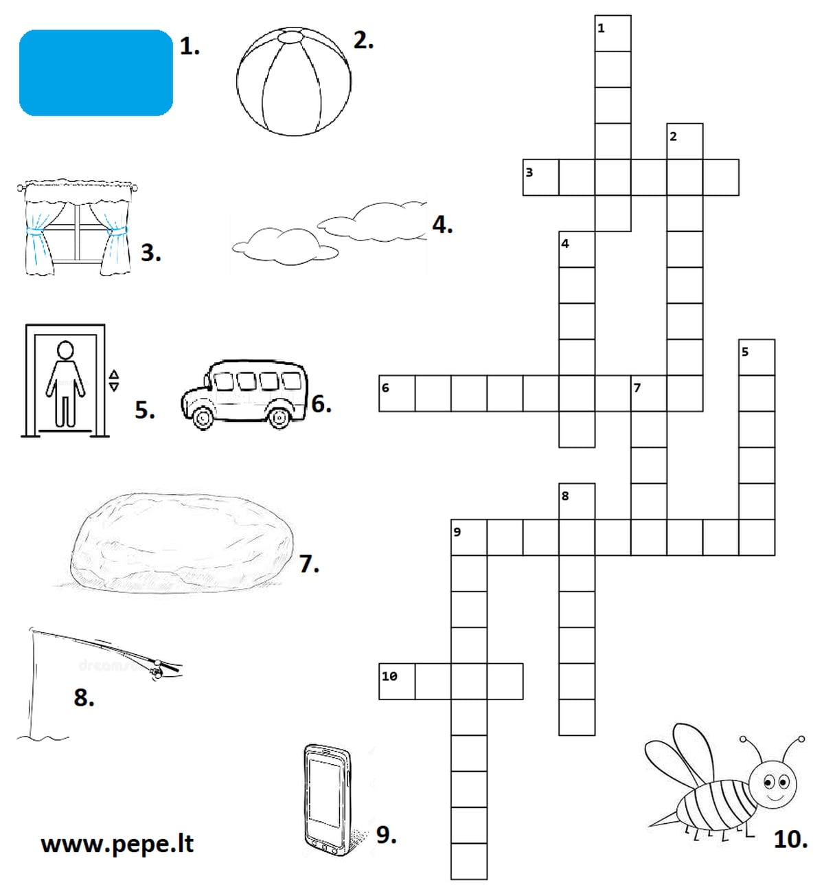 Kryžiažodžiai vaikams PEPE LT