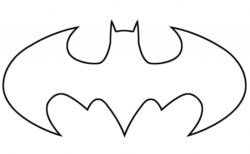 Gambar mewarnai simbol Batman