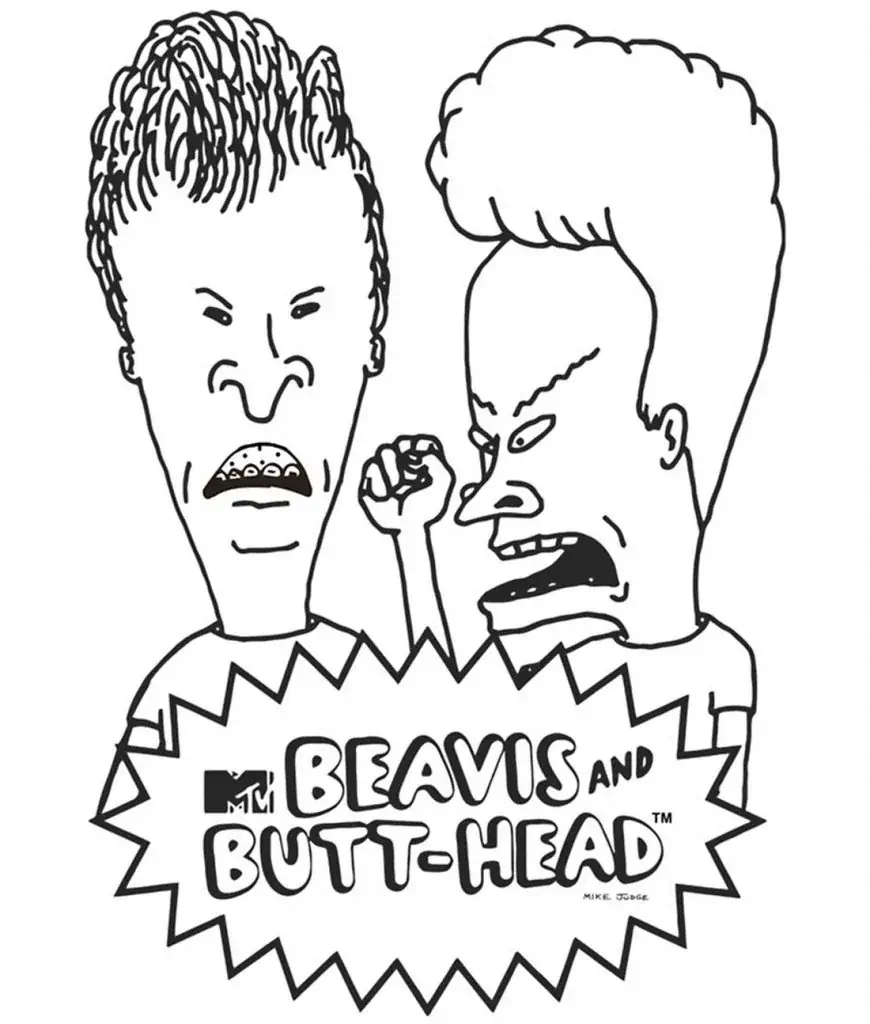 Mewarnai Beavis dan Butthead