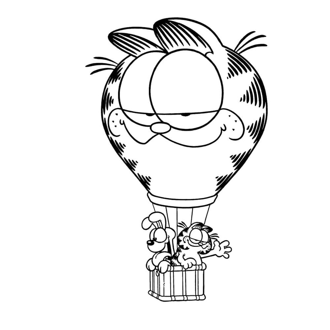 Garfield omaľovánky 🐈‍⬛ – PEPE.LT