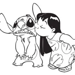 Lilo dan Stitch untuk mewarnai