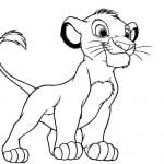 Desen de colorat Regele Leu