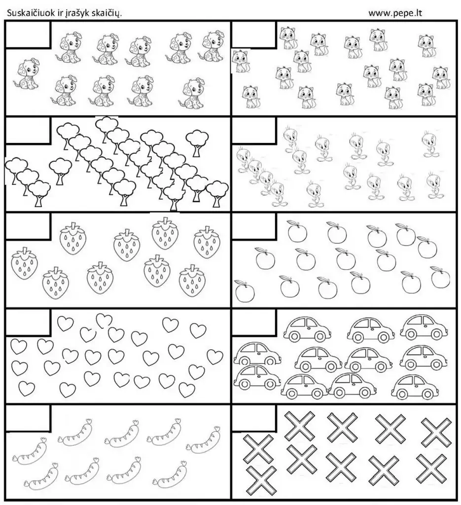  Clasele 0-1 matematica, numar, pentru elevii din clasele elementare