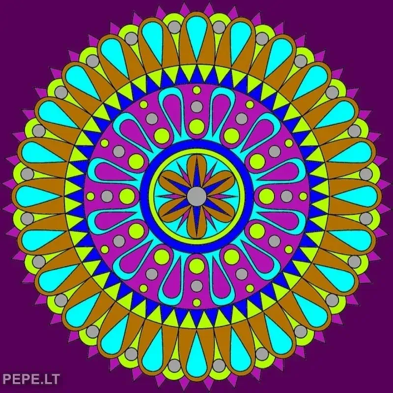 farbige Mandalas