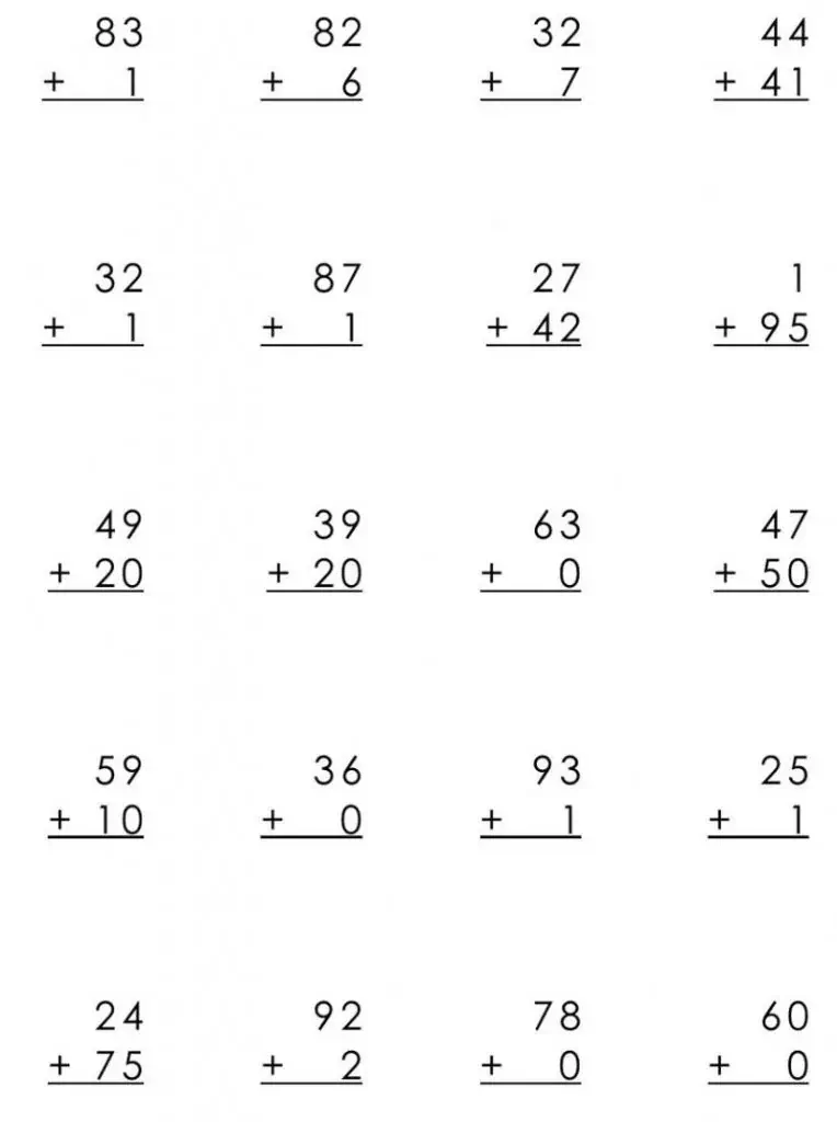 Detyrë matematike për nxënësit e klasës së katërt.