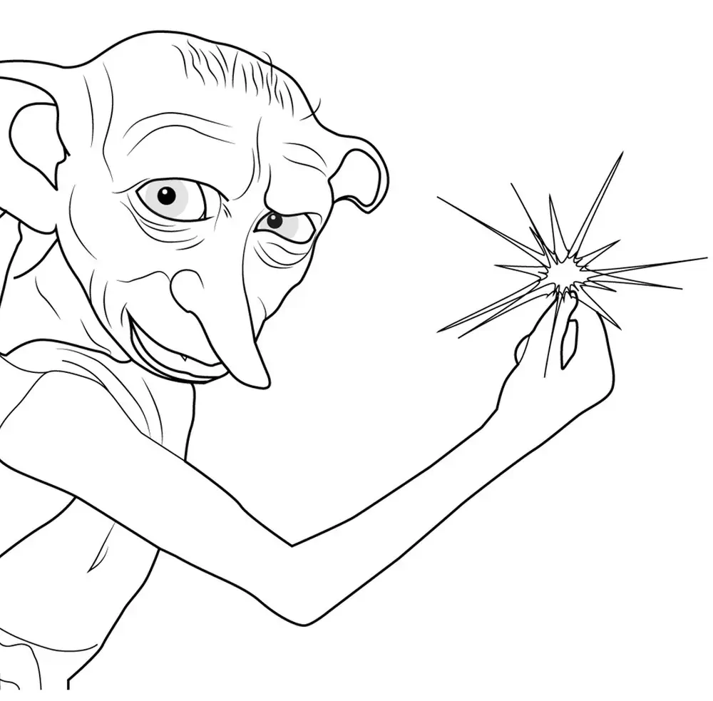 Dobby para colorir