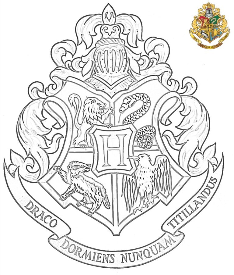 Harry Potter Ausmalbilder Wappen: Zaubere deine eigene Welt!