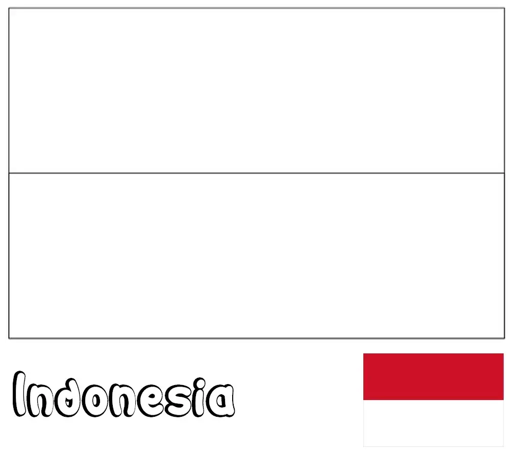 Ngjyrosni flamurin e Indonezisë, Indonezisë