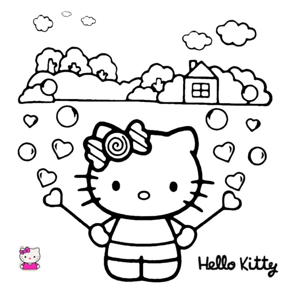 Hello Kitty lauke, nuspalvink