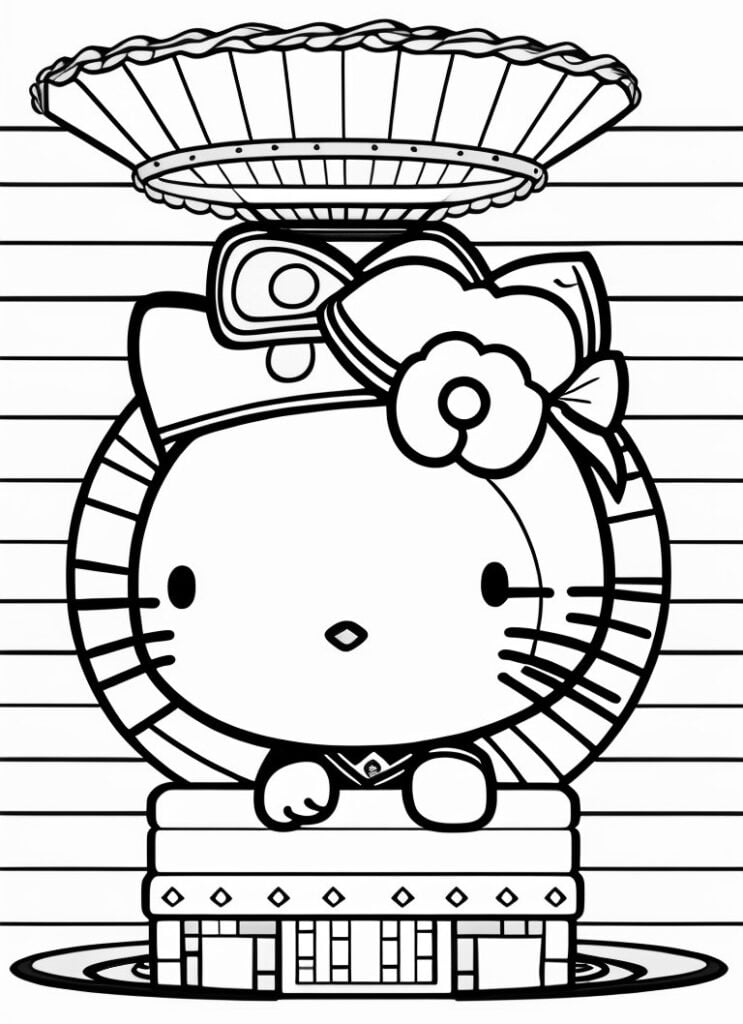 Hello Kitty cu coroana