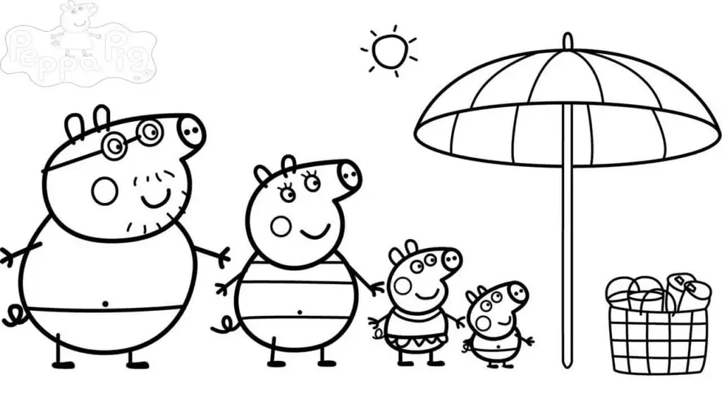 Peppa pig familj