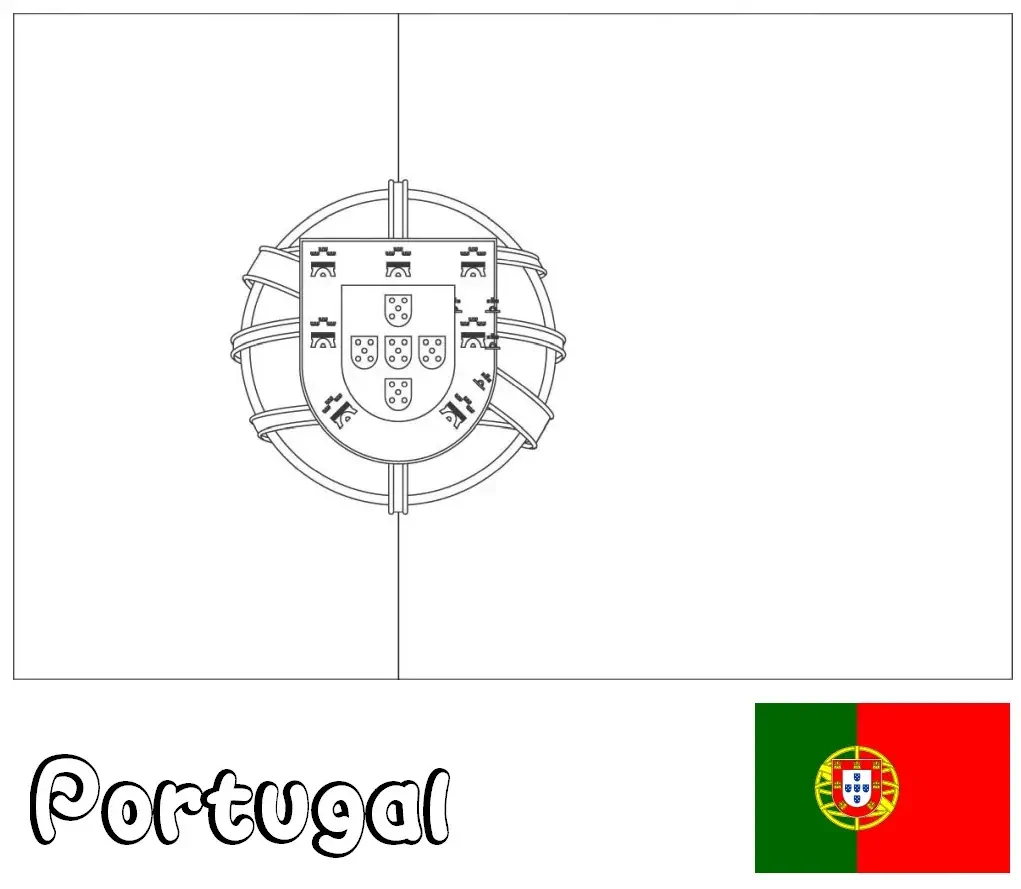 Flamuri portugez për ngjyrosje, Portugali