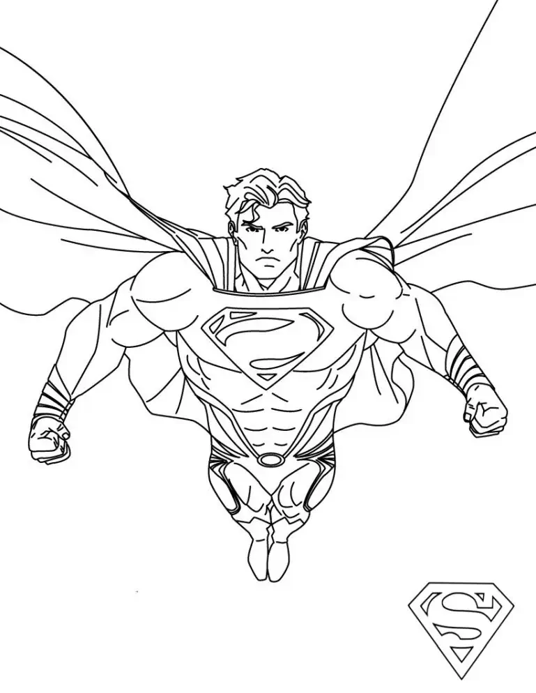 رسومات Superman للتلوين